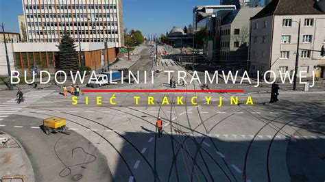 Olsztyn Budowa Lini Tramwajowej Sie Trakcyjna Dji Mini Pro K