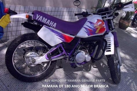 Kit Adesivo Gráfico Yamaha Dt 180 Ano 95 Cor Branca R 99 00 em