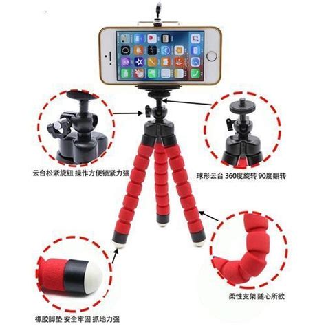 Universal Octopus Mini Tripod Supports Stand Spong For Phones