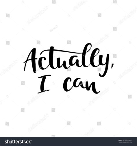 Actually Can Card Hand Drawing Ink Stock Vector Royalty Free 448238533