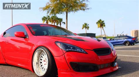 Slammed Genesis Coupe Red