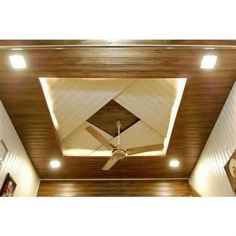 Brown Film Coated PVC Ceiling Panel, For Residential, Thickness: 10mm at Rs 33/square feet in Rajkot