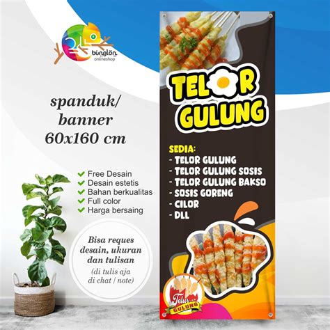 Jual Spanduk Banner Telor Gulung Shopee Indonesia