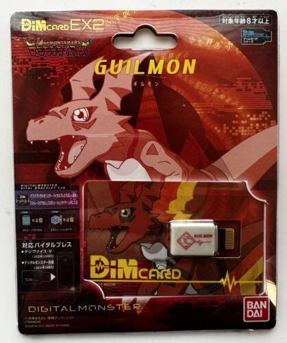 Digimon Tamers Dim Card Ex2 Guilmon Renamon Terriermon Vital Bracelet