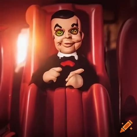 Goosebumps Doll Slappy Enjoying A Roller Coaster Ride On Craiyon