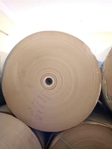 Wood Pulp Brown Plain Kraft Paper Roll For Packaging Gsm At Rs