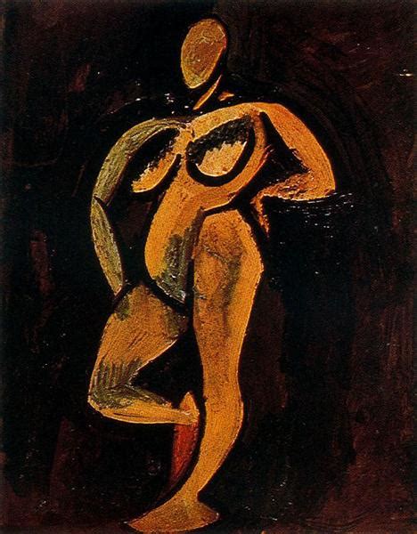 Standing Nude 1908 Pablo Picasso WikiArt Org