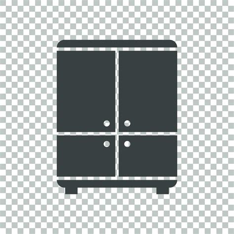 Cupboard Icon On Isolated Background Modern Flat Pictogram For