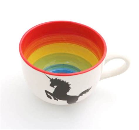 Rainbow Unicorn Mug Soup Mug Large Mug Cappucino Mug Etsy Mugs Soup Mugs Rainbow Unicorn