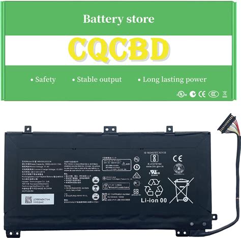 Amazon CQCBD HB4593J6ECW HB4593J6ECW 31 Laptop Battery For Huawei