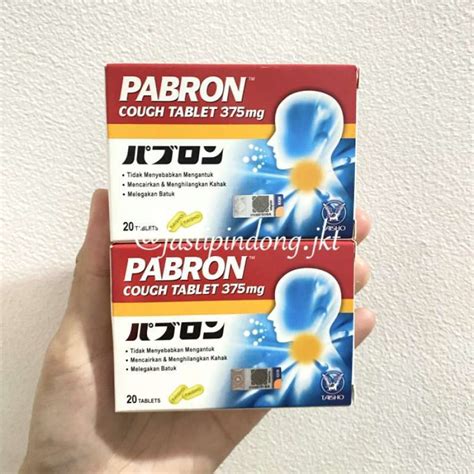 Promo Pabron Cough Tablet 375mg Taisho 20 Tablets Obat Batuk Diskon 23