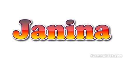 Janina Logo Free Name Design Tool From Flaming Text