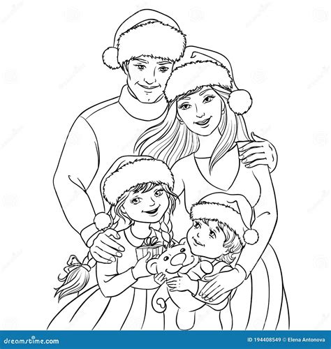 Top Imagen Dibujos De Familia En Navidad Para Colorear Viaterra Mx