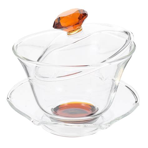 Chinese Tureen Teacup Ceramic Creative Transparent Teacup Heat