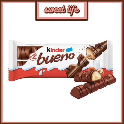 43g Kinder Bueno Chocolate Bar With Milk And Hazelnut Flavour