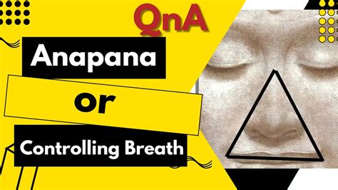 Qna Vipassana Doing Anapana Correctly Or Controlling Breath Right Way