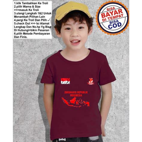 Jual SC COLLECTION BAJU AGUSTUSAN ANAK KAOS MERAH PUTIH SPECIAL 17