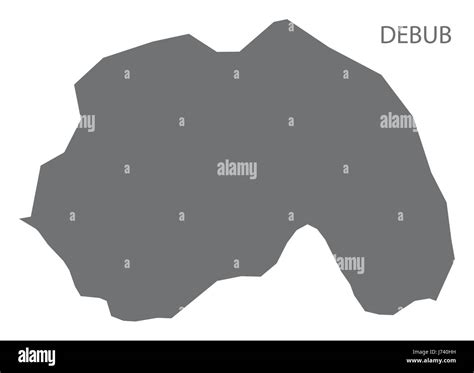 Debub Eritrea Map Grey Illustration Silhouette Stock Vector Image Art