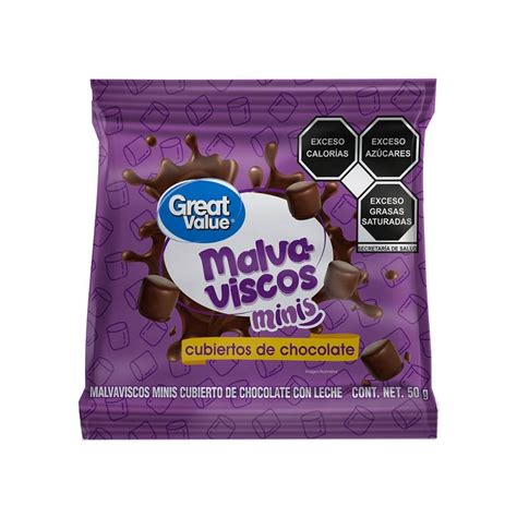 Malvaviscos Minis Great Value Cubiertos De Chocolate G Walmart