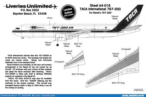 Liveries Unlimited Boeing 767 300 5085 Airlinercafe