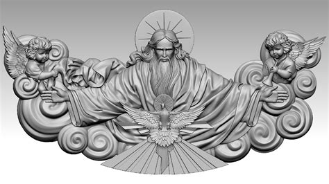 The Triune God Reliefs 3d Model 3d Printable Cgtrader