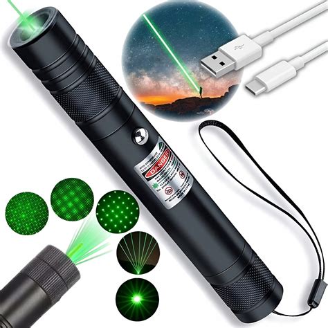 WSKAŹNIK LASEROWY POINTER LASER ZIELONY USB MOCNY 50000 MW DUŻY ZASIĘG