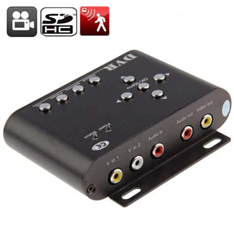 2 channels Mini DVR, Support SD Card, Can Be Connected to Two Cameras ...
