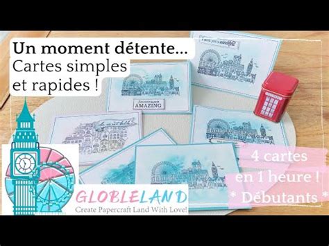 Tuto 4 CARTES EN 1 HEURE Tampon VILLE Globleland Partenariat