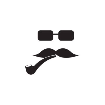 Mustache Icon Vector Accessory Head Vintage Vector Accessory Head