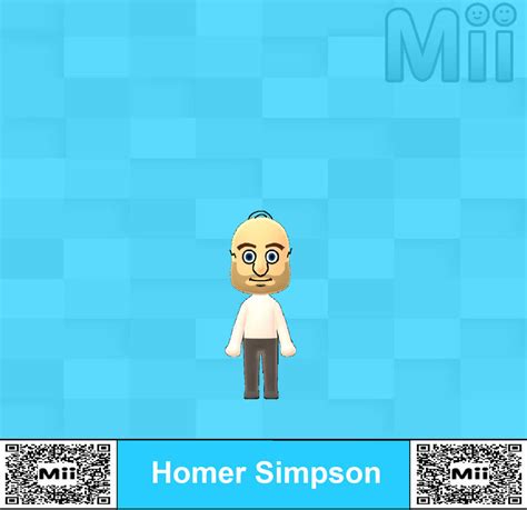 Homer Simpson Mii Character By Hazlamglorius On Deviantart