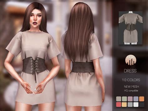 Busra Tr S Dress Bd Sims Clothing Sims Sims