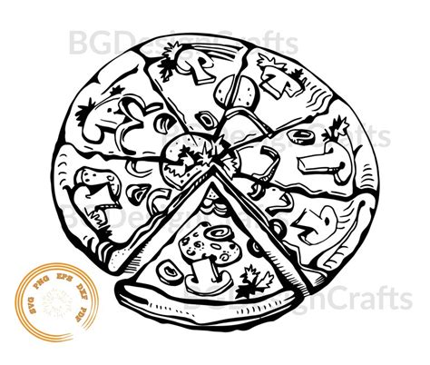 Pizza Svg Pizza Slice Svg Pizza Png I Love Pizza Svg Clipart Dxf