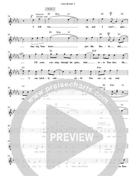 Carry My Soul Sheet Music Pdf Phil Wickham Praisecharts