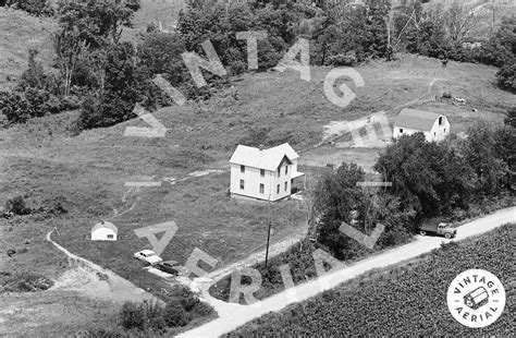 Vintage Aerial Illinois Rock Island County Aro