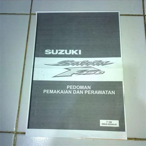 Jual Books Buku Pedoman Perbaikan Motor Suzuki Satria F150 Shopee