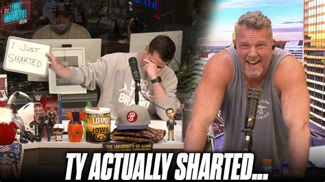 Ty Schmit Actually Sharts Himself Live On The Pat Mcafee Show Youtube