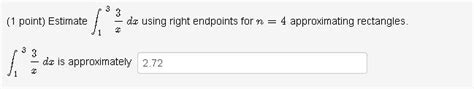 Solved 1 Point Estimate ∫04x2dx Using Midpoints For N 5