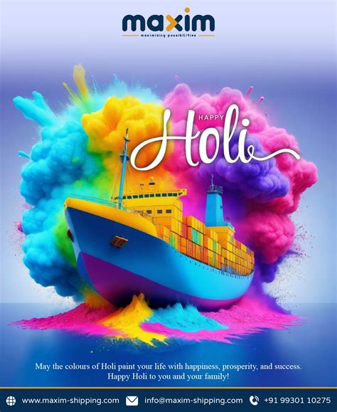 Maxim Shipping Pvt Ltd On Linkedin Holi Holi2024 Maximshipping