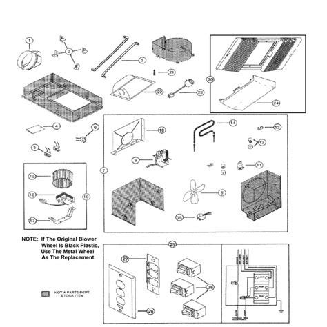 NuTone 665 Valuetest Heat-A-Ventlite Parts