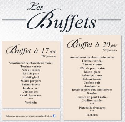 Buffets Froids Traiteur Mathis Epfig