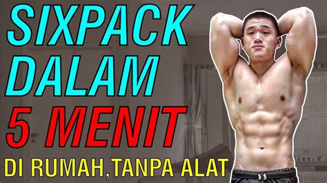 Sixpack Dalam Menit Latihan Perut Di Rumah Tanpa Alat Youtube