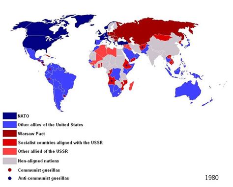 Nato Warsaw Pact 1980 Land Of Maps LAND OF MAPS Pinterest