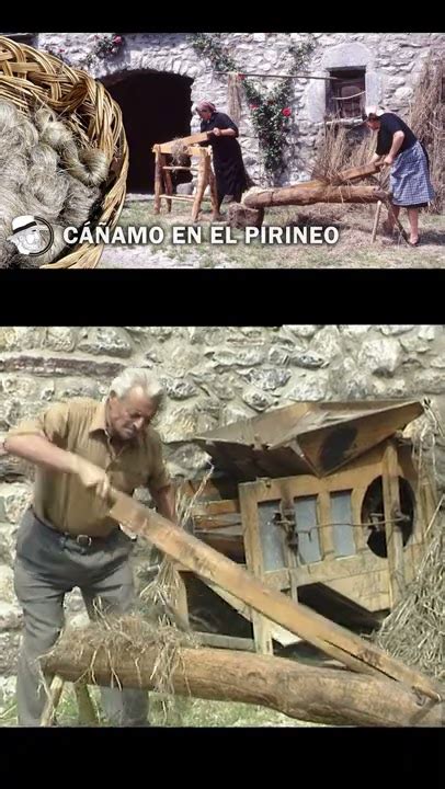 SHORT CÁÑAMO en el Pirineo Elaboración tradicional de tejidos