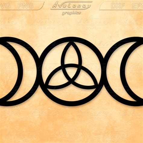 Triple Goddess Svg Etsy