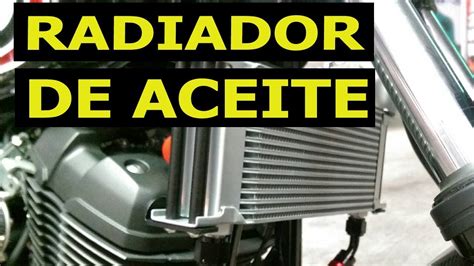 Radiador De Aceite En Una Moto Para Que Sirve Youtube