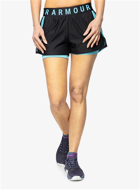 Spodenki Damskie Treningowe Under Armour Play Up 2 In 1 Shorts Black