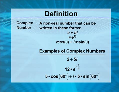 Video Definition 3 Rationals And Radicals Complex Number Spanish