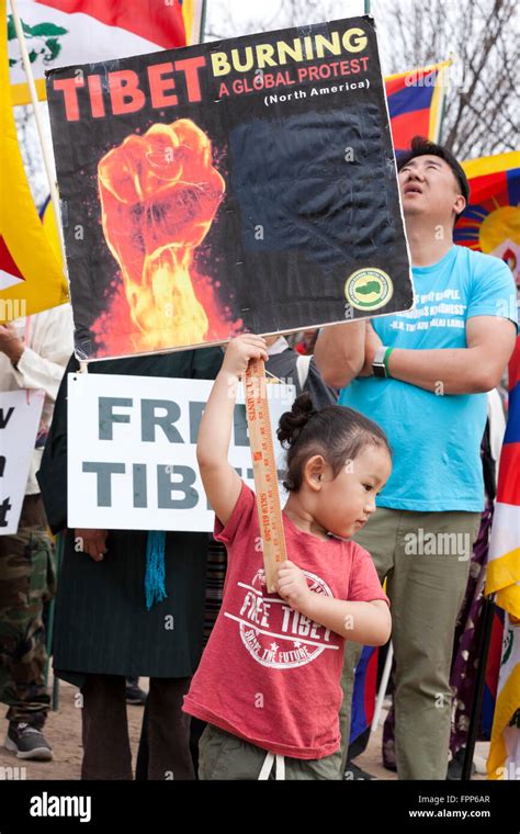 March 10 2016 Washington DC USA Tibetan Americans And Tibet