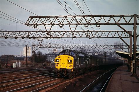 The Transport Treasury Class 37 Ght4346 Uk Br Class 37 37109 At Stratford 14 12 1977