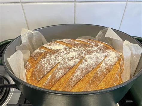 Bread Baked In Cast Iron Pot